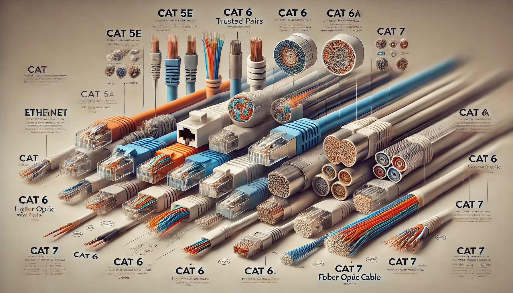 tipos de cable de red