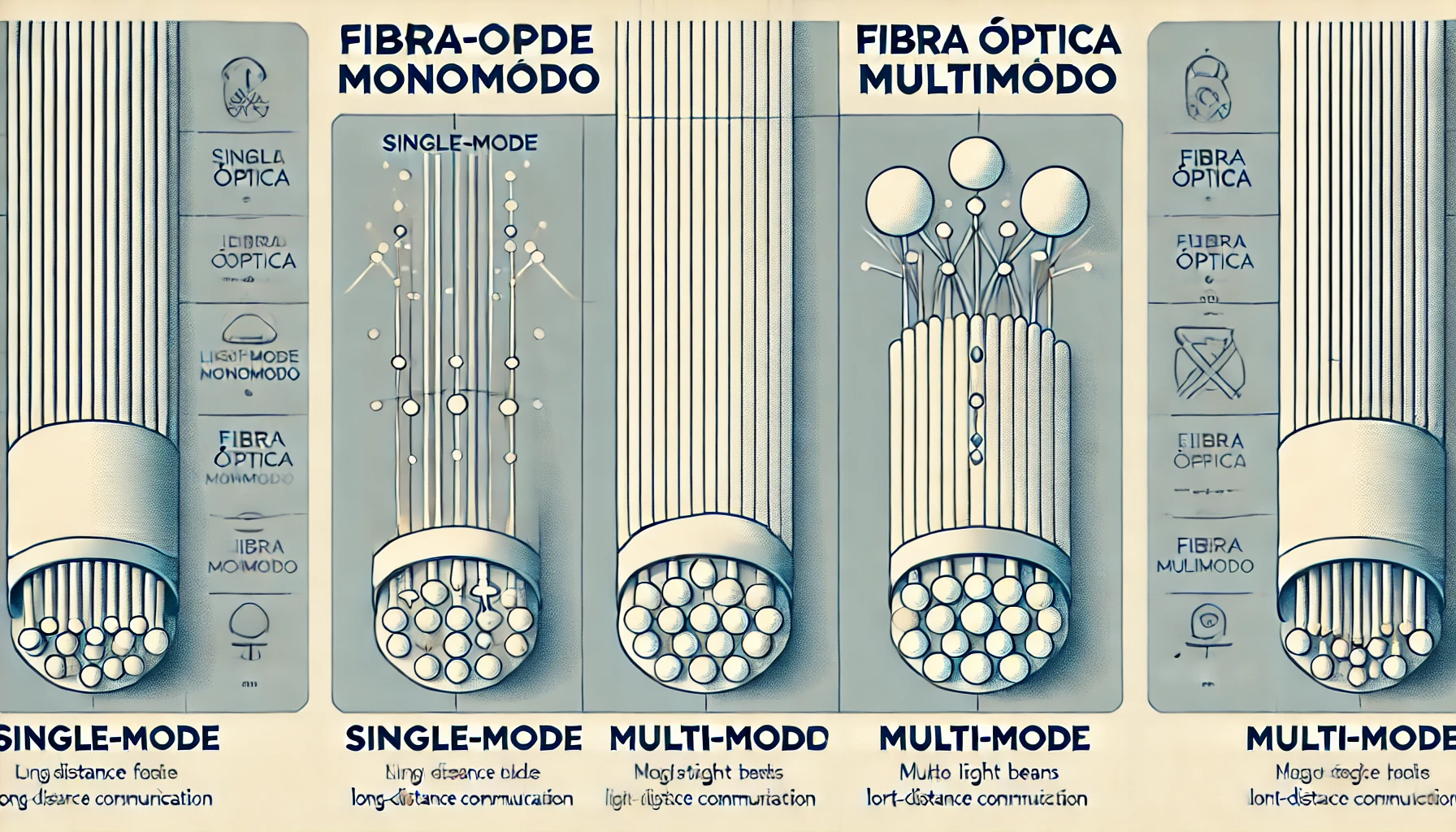 fibra monomodo vs fibra multimodo