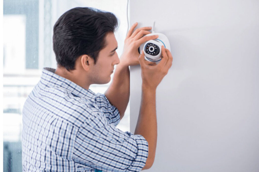 instalación cámara IP fija