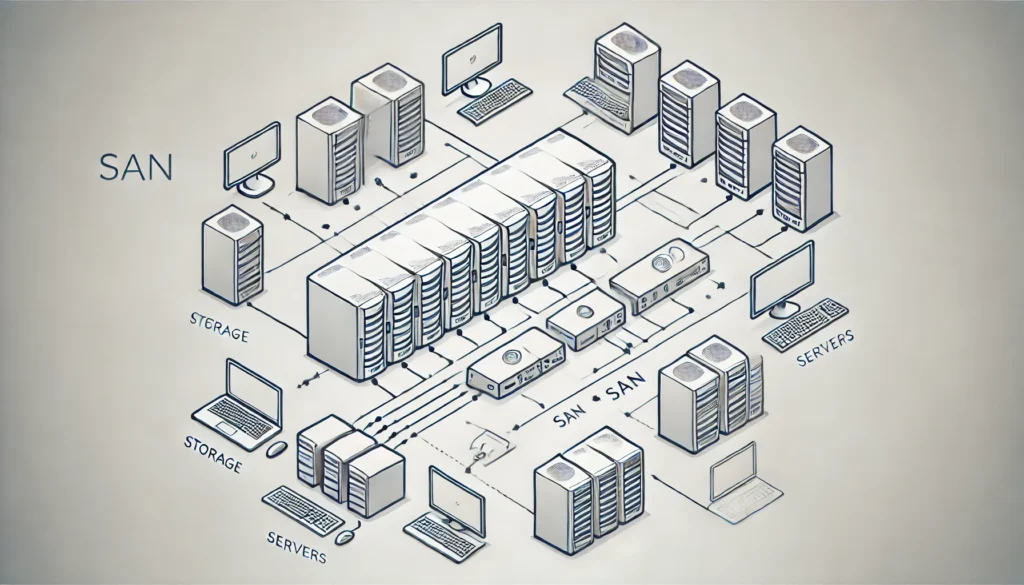 sistema de almacenamiento SAN