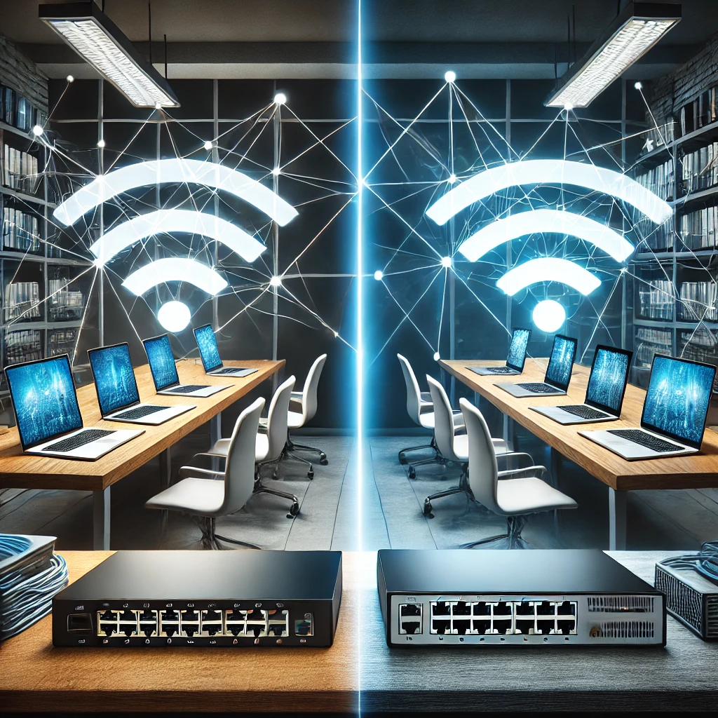 red inalámbrica vs cableado